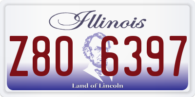 IL license plate Z806397