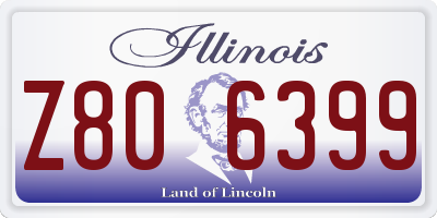 IL license plate Z806399