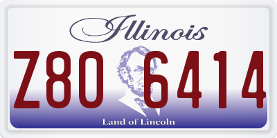 IL license plate Z806414