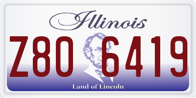 IL license plate Z806419