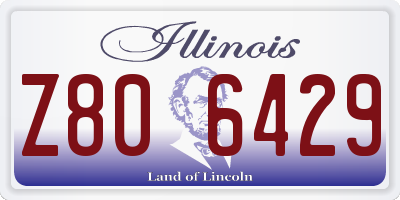 IL license plate Z806429