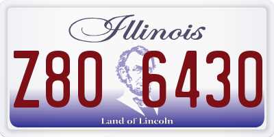 IL license plate Z806430