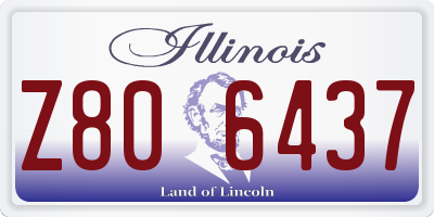 IL license plate Z806437