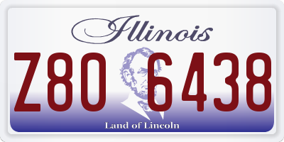 IL license plate Z806438