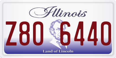 IL license plate Z806440