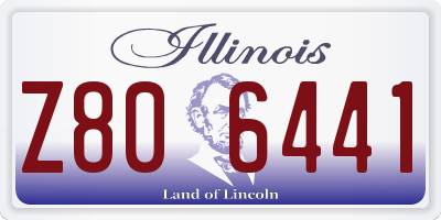 IL license plate Z806441