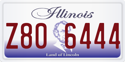 IL license plate Z806444