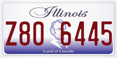 IL license plate Z806445