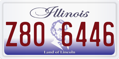 IL license plate Z806446
