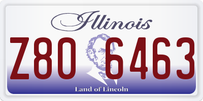 IL license plate Z806463
