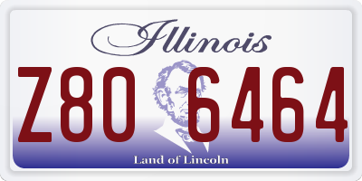 IL license plate Z806464