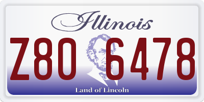 IL license plate Z806478