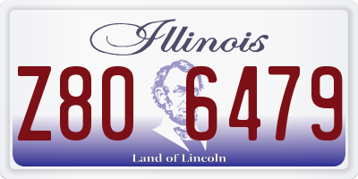 IL license plate Z806479