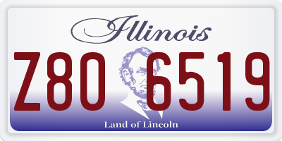 IL license plate Z806519