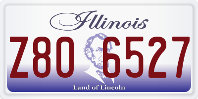 IL license plate Z806527