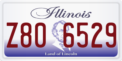 IL license plate Z806529