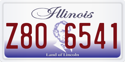 IL license plate Z806541
