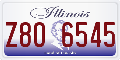 IL license plate Z806545
