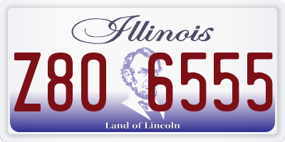 IL license plate Z806555