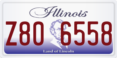 IL license plate Z806558