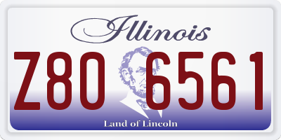 IL license plate Z806561