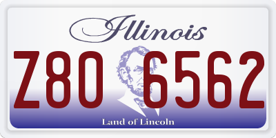 IL license plate Z806562