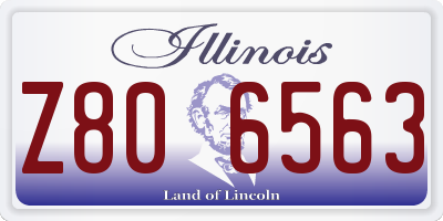 IL license plate Z806563