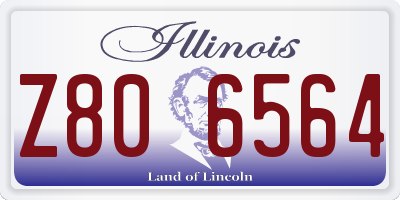 IL license plate Z806564