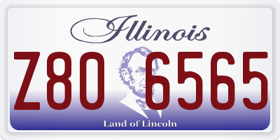 IL license plate Z806565