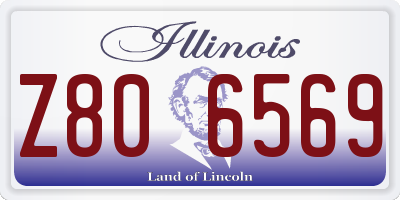 IL license plate Z806569