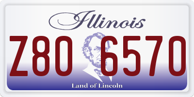 IL license plate Z806570