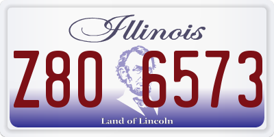 IL license plate Z806573