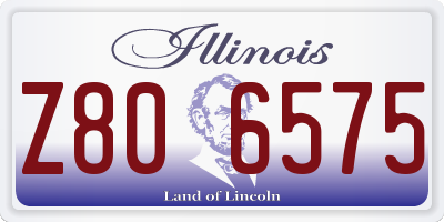 IL license plate Z806575