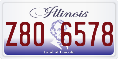 IL license plate Z806578