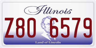 IL license plate Z806579