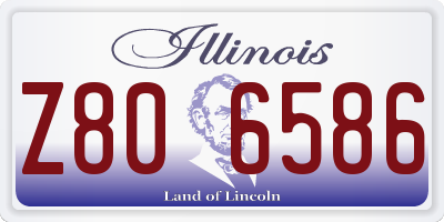 IL license plate Z806586