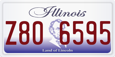 IL license plate Z806595