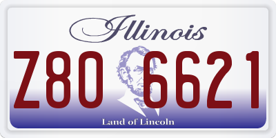 IL license plate Z806621