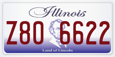 IL license plate Z806622