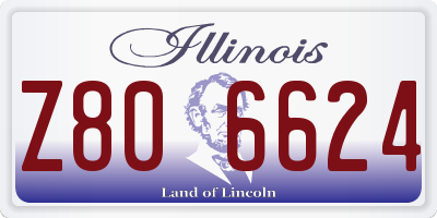 IL license plate Z806624