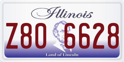 IL license plate Z806628