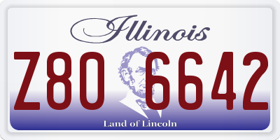 IL license plate Z806642