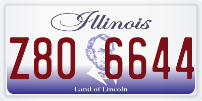 IL license plate Z806644