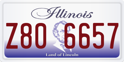 IL license plate Z806657