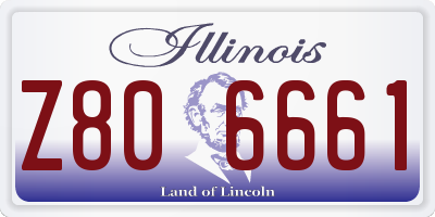 IL license plate Z806661