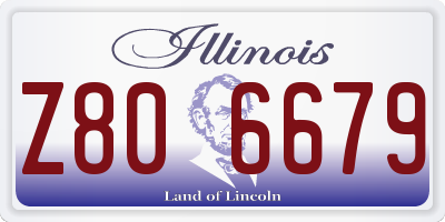 IL license plate Z806679
