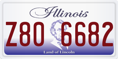 IL license plate Z806682