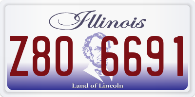IL license plate Z806691