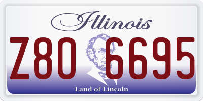 IL license plate Z806695