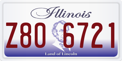 IL license plate Z806721